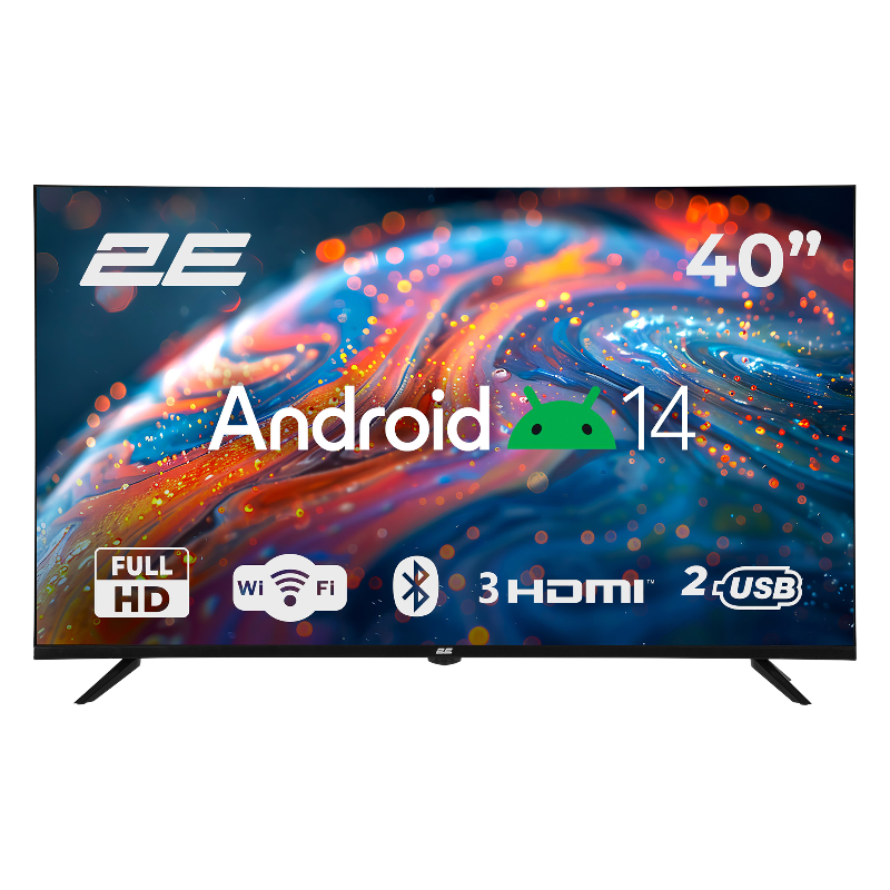 Телевізор 2E 40" LED FHD Smart Android (2E-40A07B)